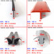 Type XMSJT SILICONE BRANGE SLOT TYPE BOUR CAULLACHE BRAINE D'EAU-TEMPLAGE TEMPRESSION HAUTE TEMPÉRATURE LIGNE DE DENNE TRANS