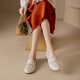 
Kanglibi genuine leather soft sole mother shoes single shoes middle-aged and old comfortable and not tired leather shoes middle-aged and old young and non-slip women's shoes spring and autumn style 677 hole style beige soft sole soft surface very comfortable 36