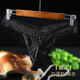 Xinhuang Men's Sexy Lace Panties Stockings Shorts Sexy J Set Thong Goddess Breathable Large Size Balls Flying White Oily-Balls Lace Thong L Size 115-145Jin Jin is equal to 0.5 kg