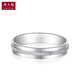 Chow Tai Fook Y Era Long Love PT950 Platinum Ring Couple Ring Men's Ring PT161268 No. 17