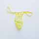 Sexy underwear for men Sexy underwear Thong transparent breathable sexy pants Sexy without marks Fully transparent T-pants One-piece black