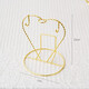 Muzi worry-free European gold-plated bird rack coffee cup and saucer storage rack hanger upside down drain cup holder tea cup holder home heart-shaped cup holder