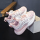 Snoopy Snoopy Children's Shoes Sports Sports Summer Summer Refrescante Agradable Pequeño Blanco White Men y niñas Single Mesh Zapatos 0011 Pink White 34