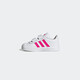 阿迪达斯 （adidas）童鞋魔术贴防滑运动鞋舒适耐磨轻便透气休闲鞋 EG3890 白色 21码/120MM/5k