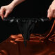 Men's Sexy Underwear Briefs Fully Transparent Sexy Lace Thong Belt Stockings Thong Guoruo Gray Opening One Size 100-160Jin Jin is equal to 0.5kg within