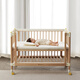 babycare frisk berceau bébé lit en bois massif + matelas bébé 4d fibre d'air à double face matelas