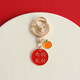 Texte de style chinois de Bessimmon Persimmon Ruiyi Bonne chance Red Festive Fruit Pendant Keetchain Gift Men and Women Keychain Chain Persimmon Ruyi
