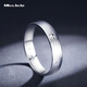 Miss JuJu pt950 platinum ring men's live ring platinum ring solid adjustable open ring women's closed ring 13# 4.8-5.0g