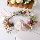 European and American new style garland headband bridal headdress retro bohemian travel vacation simulation garland headdress 58382 (approx. 19cm)