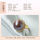 Queen of Pearls Elegant 13-13.5mm Purple Freshwater Pearl Ring Live Ring for Women Birthday Gift