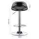 Jingju Bar Chair Home Liftable Backrest Bar Chair Rotating Front Desk Cashier Chair High Stool 109 Black Model