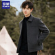 Romon doppelseitige Wolle Wollmantel Herren Wollmantel Kurzjacke Herren und Winter Britisch-Style Dark Grey No Liner M (125jin [Jin gleich 0,5 kg] oder weniger)