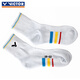 Victor (Victor) Victory Children's Badminton Socken Teen verdickte Handtuch Basis Sportsocken Schweiß absorbierende Verschleiß-resistentes nicht glattes atmungsaktives SK021 [Middle Tube] SK021/E Gelb All Size