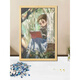 Chuangjingyi's selection of puzzle building blocks for girls with frames, the fifth personality puzzle 1000 pieces of memory little girl with wooden frame handmade A10975-Little girl 52x38 cm (canned without photo frames) 500 pieces