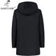 
Kaniti Quality Park Over Men's Danish Cross Mink Full Mink Inner Bottom Hooded Coat Mid-length Business Warm Jacket Black 5XL