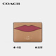 蔻驰（COACH）【品牌直供】女士LIP便携式手拿卡包证件包拼色皮革CW926IMWQB-FW