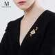 Mck imitation pearl shell flower brooch high-end women's pin accessories suit corsage Chinese Valentine's Day gift