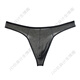 Sexy underwear men's thong cotton underwear sports underwear seamless breathable light men's style fun splicing black 2XL