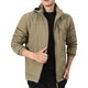 
Zhidou Dou men's jacket autumn and winter plus velvet jacket men's winter casual clothes 2022 new men's top middle-aged men's clothing thick 9898 gray removable hat-added velvet without additional price M
