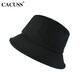 CACUSS hat for men and women in all seasons UV protection fisherman hat basin hat wide brim sun protection sun hat outdoor black and medium