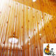 BPE door curtain partition Fengshui curtain entrance door gourd line curtain bead curtain crystal bead line curtain hanging curtain decorative curtain champagne color width 1 meter * 2 meters high Single layer encryption
