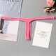 
Sexy deep v thong women's vaginal plump one thread thin strap bikini hot invisible pure and sexy underwear European and American T-t-trousers pink 1 L size (106-138Jin [Jin equals 0.5 kg])