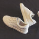 Huili Warrior Canvas Schuhe für Frauen lässig vielseitig viel oberes Flachbodenpaar Sportschuhe kghc087ta Beige 40