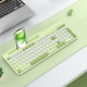 Xiangmo Bluetooth wireless keyboard and mouse set rechargeable silent ultra-thin office notebook desktop computer mobile phone tablet IPAD Android MAC system universal keyboard and mouse set [gray black - with dustproof film + mouse pad]