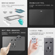 CD691灰色开关面板墙壁开关电源控制按钮家用插座 五孔小