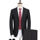Haipaihaoyu-Anzug Set Herren Slim Small Anzug Business Format Micro-Stretch Anzug Bräutigam's Hochzeitsbräutigam 1695 Schwarz [Anzug + Hosen] XL (175) Empfohlen 110-130jin [Jin gleich 0,5 kg]