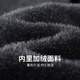 Dancing with the wolf [adding velvet] cardigan knit sweater for men 2024 winter new casual jacket warm sweater for men 2027 black 001 165/84A/S