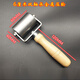 Clcey Metall Press Rad Doppellager fester Ebene Drehrollen wasserdichtes Rollen-Leder-Rollen-Roller selbstklebende Nahtwerkzeug 5 cm Pressrad 695 g Dual-Lagern Metallgriff