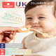 Kechao baby teething glue anti-detachment rope pacifier chain clip baby silicone anti-detachment teeth grinding toy 43cm Ail powder antibacterial style + anti-detachment clip [39cm safe length double clamp]
