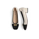 
Red Dragonfly Women's Singles Shoes New Small Flavor Light Mouth Color Bundle Thick Heel Women's Dog Shoes Commuter Women's Singles Shoes WGB12056 Bei White 38