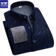 Romon Winter Velvet warmes Hemd Herren kariertes Hemd Langarm verdickter Herbst mittleren Alters und älterer Vater anziehen Kleidung 9902 2xl