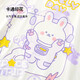 Slim bird girls nightgown children's pajamas medium-large children summer pure cotton home casual short-sleeved body dress Space rabbit