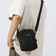 IROYA single shoulder crossbody bag small backpack men's chest bag men's waist bag small shoulder bag men's small bag casual sports mobile phone bag black