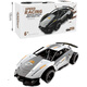 Mengbuluo rc drift remote control racing car simulation police car professional high-speed off-road sports car fan small car children's boy toy large remote control racing car - black and gray 32*15.5 *8. Standard set of batteries with a battery life of 30 minutes