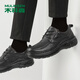 MULINSEN men's toe-layer cowhide business casual shoes wear-resistant thick sole middle-aged dad shoes L017367