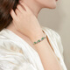 Yicai Jewelry Tsavorite Emerald Bracelet for Women 18K Gold Fashionable High-end Customized Birthday Gift for Girlfriend and Lover Color Natural Gemstone 4.25 Carat Tsavorite Bracelet