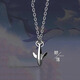 MZMZ platinum necklace men's pt950 platinum trend accessories whale pendant Valentine's Day birthday gift for boyfriend light luxury model-fashionable whale pendant