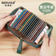 Gerola 2025 Neuer Kartenbeutel, Jürgen Leder Bank Card Clip, Storage Card Card Clip mit großer Kapazität, Wechselpaket, Lederhülle von Führerschein, 12 Kartenpositionen - Dunkelgrün (Pinsel mit Diebstahl)