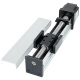 Kezhitu -Schraubenstab Schiebetischmodul Versiegelung Staubsicherer Ball Linear Doppelführung Plattform Cross Gantry Can 1204/100mm enthält 57*56 Motor 12041