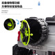Tank Xingchenhao 300 véhicules électriques pour enfants, télécommande à quatre roues à quatre roues motrices véhicule hors route, bébé peut s'asseoir et une voiture de jouets balancées pour enfants, en haut avec quatre roues motrices rouges + 12v12AH + siège en cuir + roue douce + balançoire