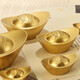 Jishantang Solid Brass Gosdated Sintot Dornmants Home Office Desktop Coremer New Home Открытие подарочных подарков 5 см Медной слиток (песчаное золотое стиль)
