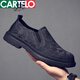 Cartelo Tolevas Chaussures Fin 2025 Nouveau produit Summer Summer Soufflement décontracté léger noir One-patted Men's Old Pékin Chaussures en tissu courte Black Black Courte