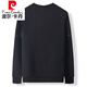 Pierre Cardin Autumn and Winter Fat Man Plus Velvet Camiseta de manga largo