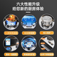 YANTT Germany [Gas stove double stove] Gas stove double stove gas stove natural gas stove embedded 5.2KW household hot stove timing stove gas stove level 1 energy efficiency stainless steel stove [F826] Tempered glass stove + double hot stove + timing Pipeline natural gas