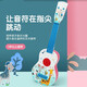 Jiao Yun Kinder Ukulele Little Gitarre Boy Girl Kinder Kinder Musiktikspielzeug spielbares Spielzeug Geburtstagsgeschenk Forest Hirsch-Lilien-Pink + Tierparadise Regal
