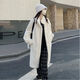 Gu Bing simulated fur coat for women winter imitation mink coat thickened loose lamb fur one-piece mid-length milk white [self-priming buckle] L [130-150Jin [Jin equals 0.5 kg]]